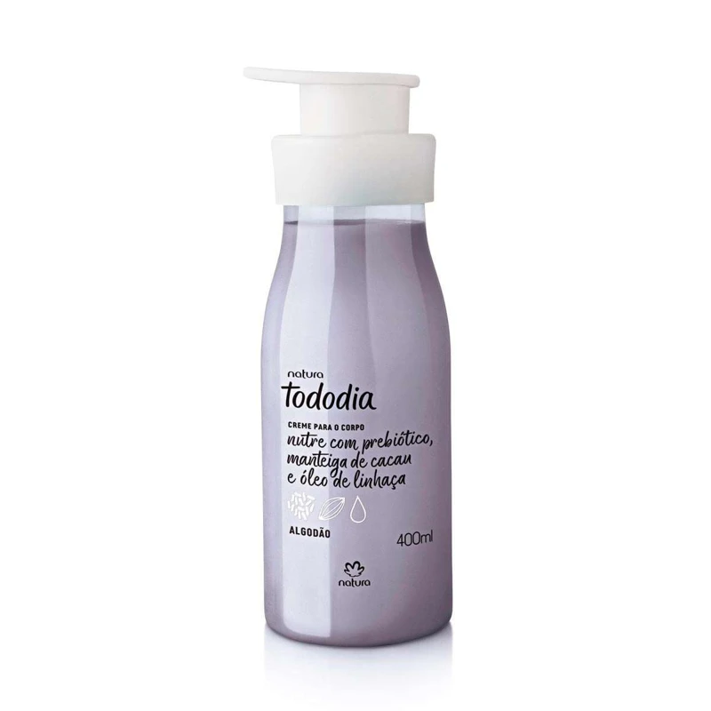 Creme Desodorante Nutritivo Para o Corpo Tododia Algodão 400 ml